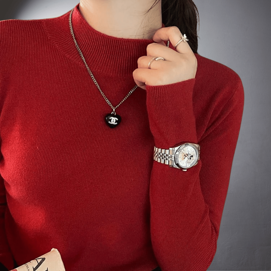 Venice Jumper | Slim Fit Mock Neck Long Sleeve Winter Jumper