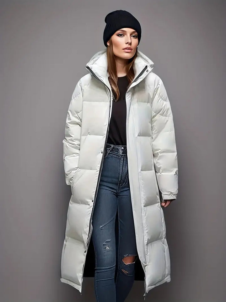 Henley Coat | Women’s Winter Long Puffer Coat