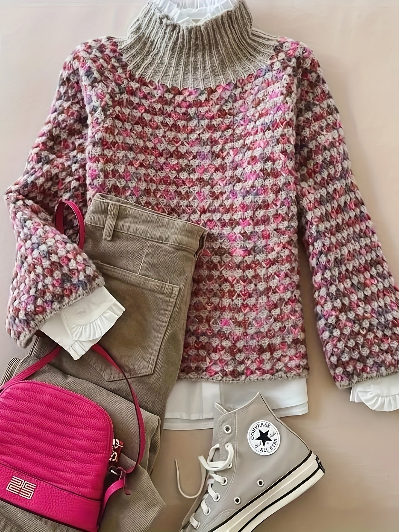 Xayana Jumper | Women’s Autumn Textured Knit Crewneck Jumper