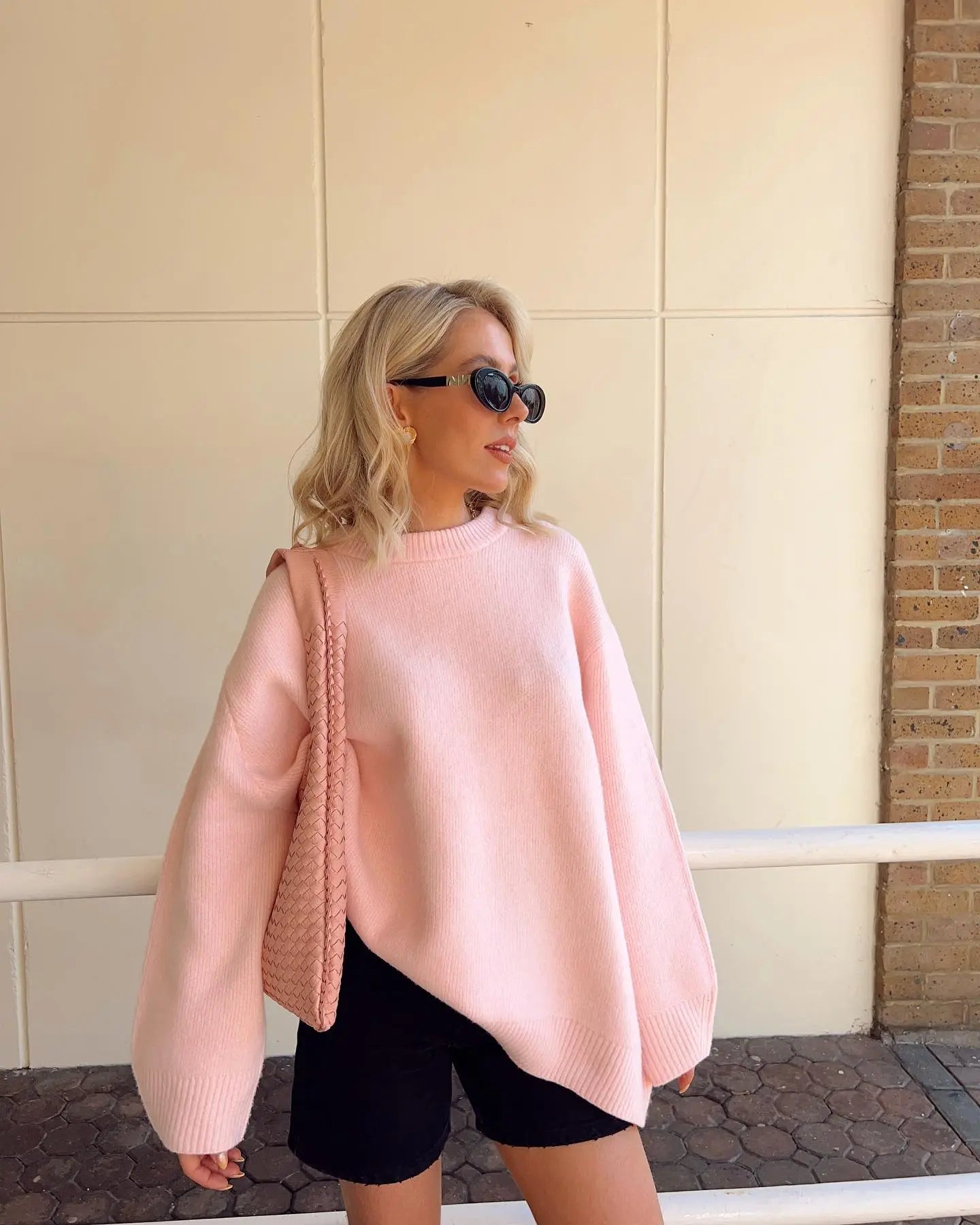Yamila Jumper | Women’s Autumn Oversized Pink Knitted Jumper
