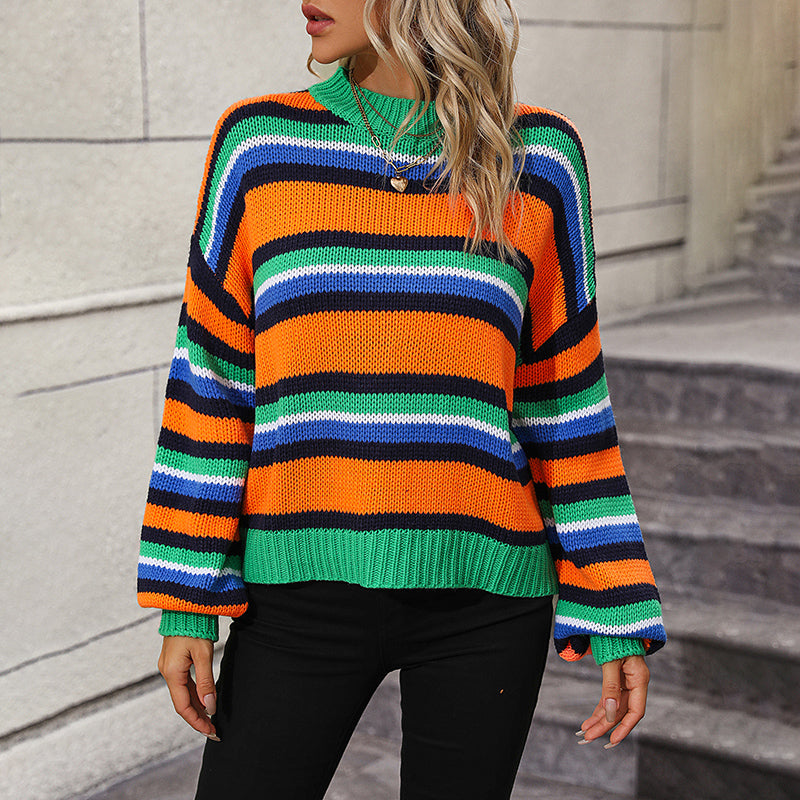 Yarina Jumper | Women's Autumn Striped Knitted Jumper