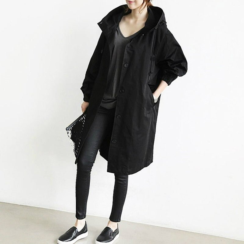 Vigga Coat | Autumn Lightweight Oversized Button Coat