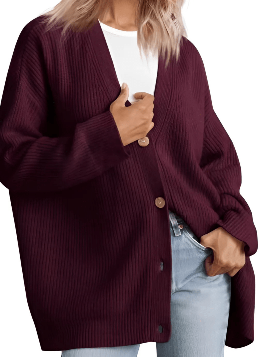 Yanni Cardigan | Women’s Autumn Button-Up Knitted Cardigan