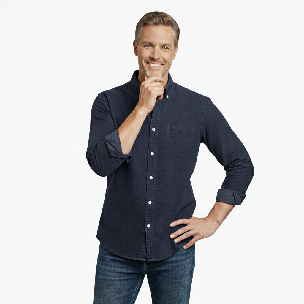 Frederick Casual Winter Shirt for Men | Duke Long-Sleeve Button-Up |