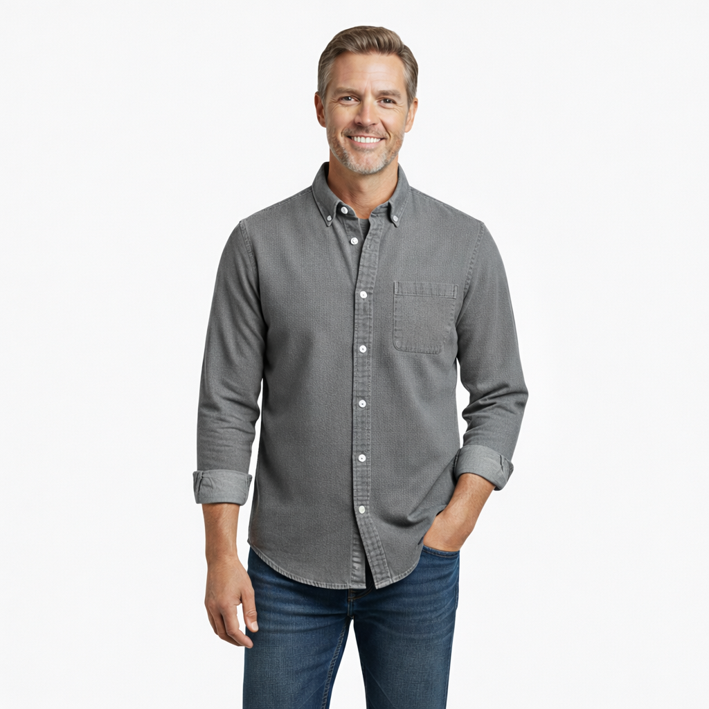 Frederick Casual Winter Shirt for Men | Duke Long-Sleeve Button-Up |