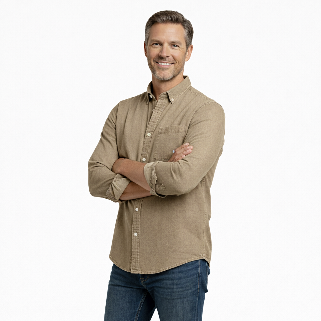 Frederick Casual Winter Shirt for Men | Duke Long-Sleeve Button-Up |