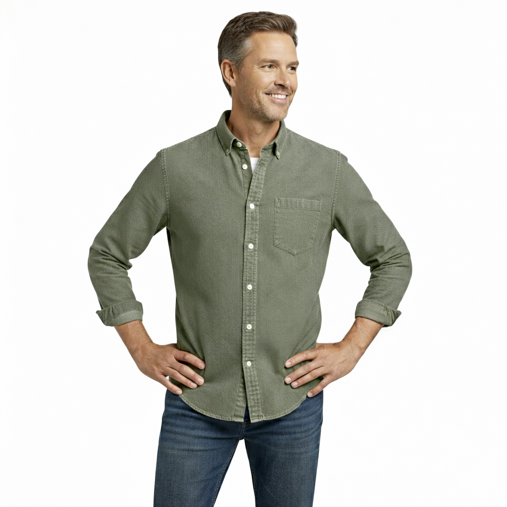 Frederick Casual Winter Shirt for Men | Duke Long-Sleeve Button-Up |