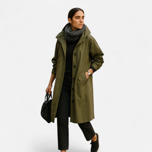 Gaia Coat | Women’s Winter Long Button Coat