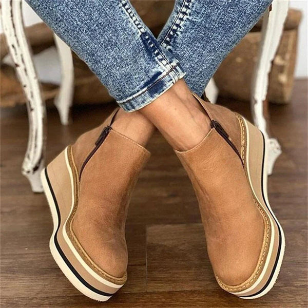 Ivara Boots | Women’s Winter Comfortable Zip Ankle Boots