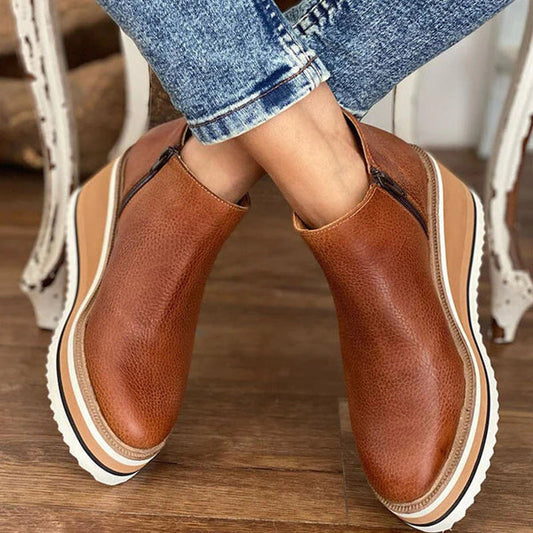 Ivara Boots | Women’s Winter Comfortable Zip Ankle Boots