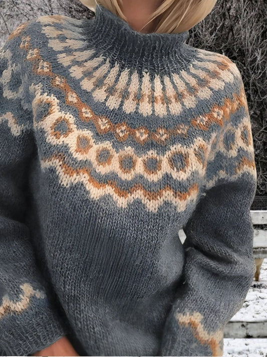 Yareni Jumper | Women’s Autumn Nordic Pattern Knitted Jumper