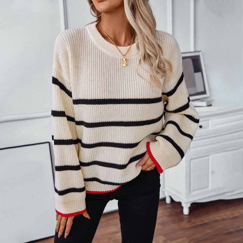 Yenna Jumper | Women's Autumn Striped Knitted Jumper