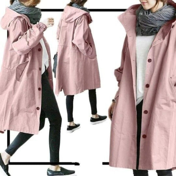 Vigga Coat | Autumn Lightweight Oversized Button Coat