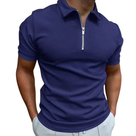 Sebastian Polo Shirt | Stylish Men’s Polo with Zipper Detail
