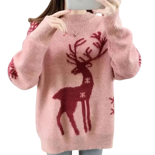 Jamie Sweater | Cozy Reindeer Christmas Sweater