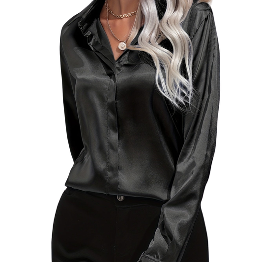 Winifred Blouse | Chic Satin Blouse for Women