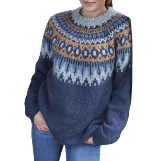 Eliana Sweater | Cozy Nordic Knit Sweater