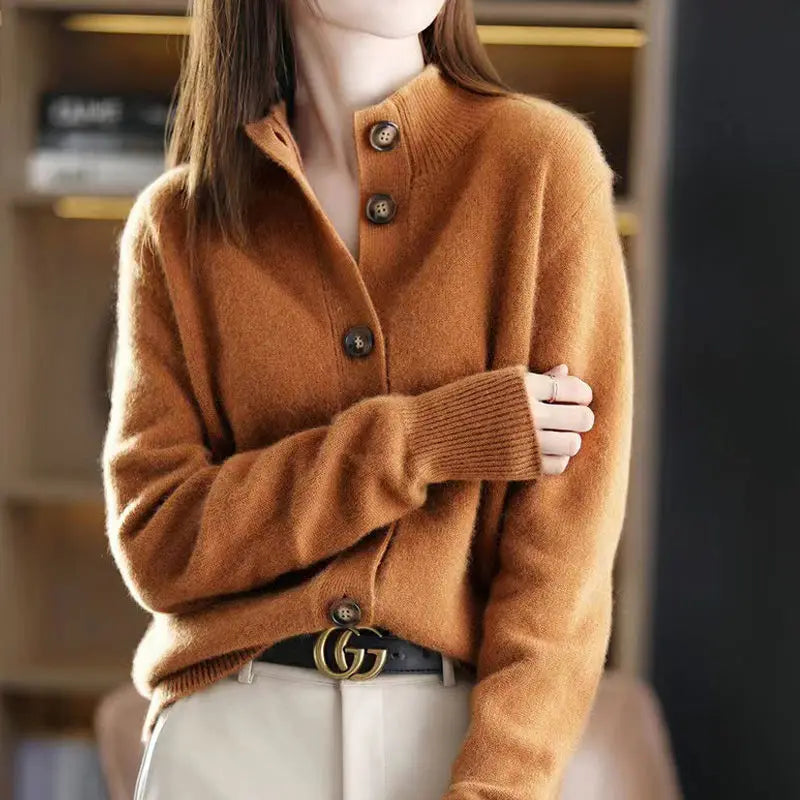 Hanin Cardigan | Women’s Winter V-Neck Knit Cardigan