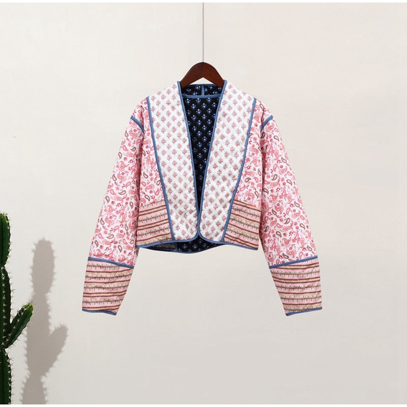 Xui Jacket | Women's Autumn Reversible Printed Jacket