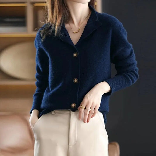 Hanin Cardigan | Women’s Winter V-Neck Knit Cardigan