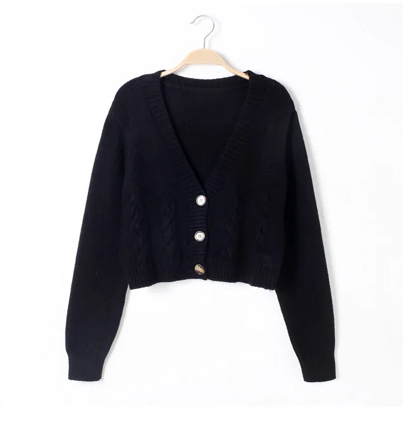 Winslet Cardigan | Women’s Winter Cropped Knitted Cardigan