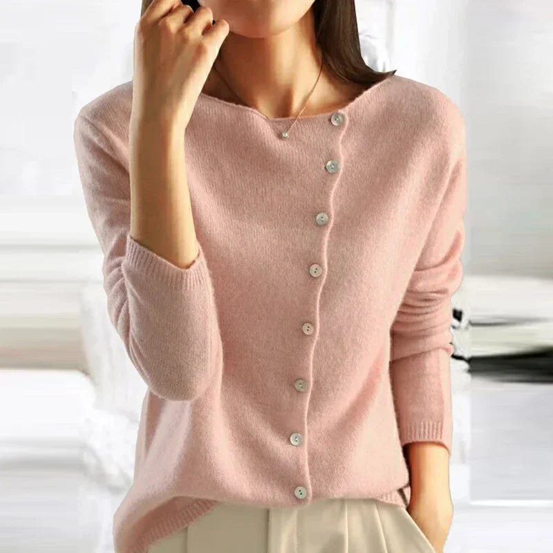 Eleanor Sweater | Cashmere Cardigan with Button Autumn