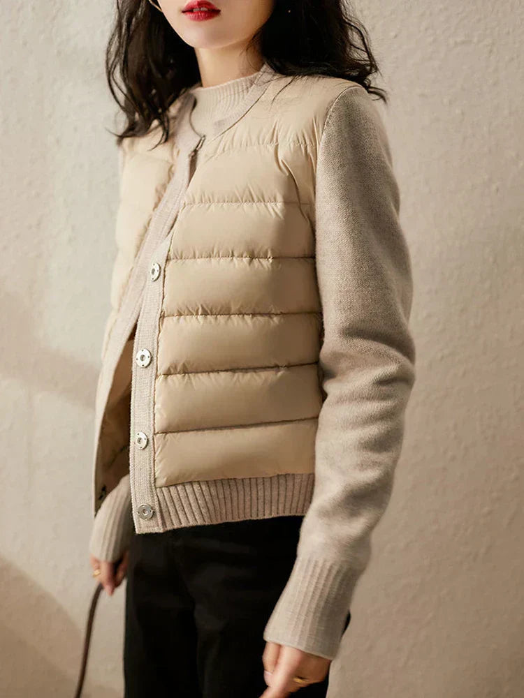 Xuanna Jacket | Women's Padded Knitted Button-Up Jacket