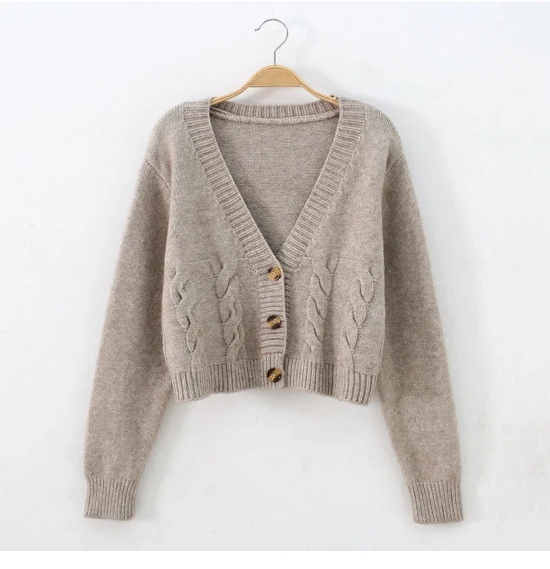 Winslet Cardigan | Women’s Winter Cropped Knitted Cardigan