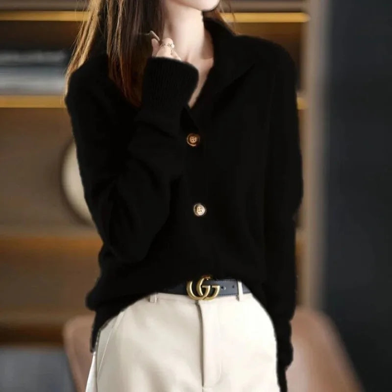 Hanin Cardigan | Women’s Winter V-Neck Knit Cardigan