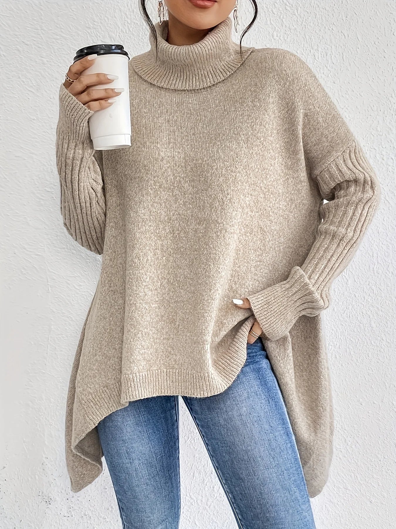 Hensley Jumper | Women’s Winter Oversized Turtleneck Jumper