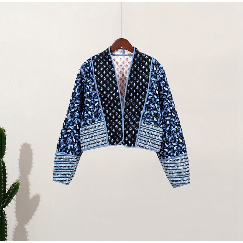 Xui Jacket | Women's Autumn Reversible Printed Jacket