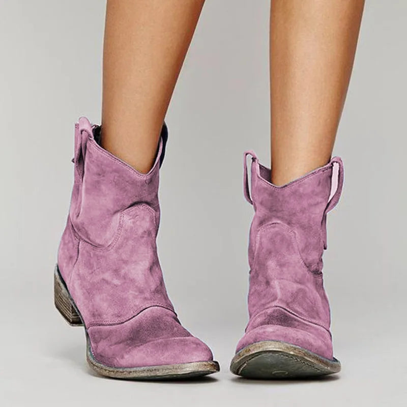 Imanah Boots | Women’s Winter Ankle Boots with Heel