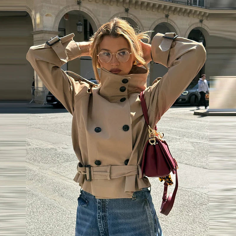 Genna Jacket | Women’s Winter Short Double-Breasted Jacket