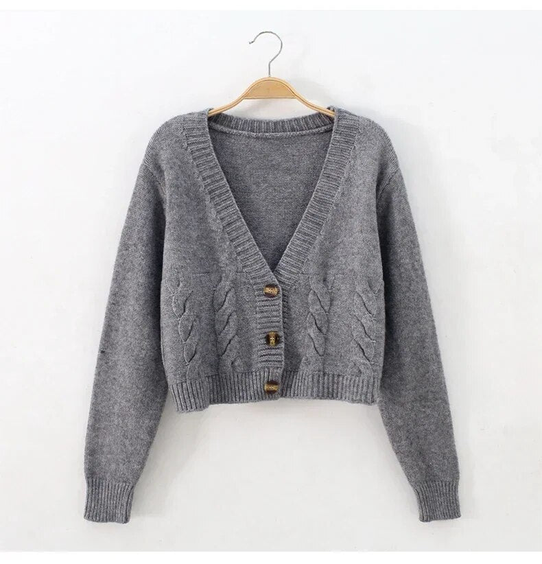 Winslet Cardigan | Women’s Winter Cropped Knitted Cardigan