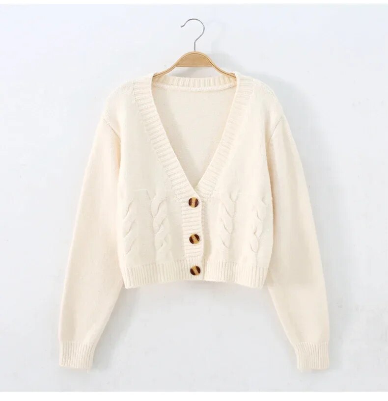 Winslet Cardigan | Women’s Winter Cropped Knitted Cardigan