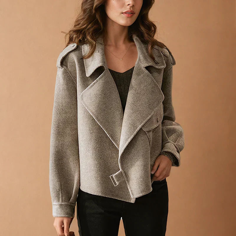Wylda Jacket | Women’s Autumn Soft Lapel Short Jacket