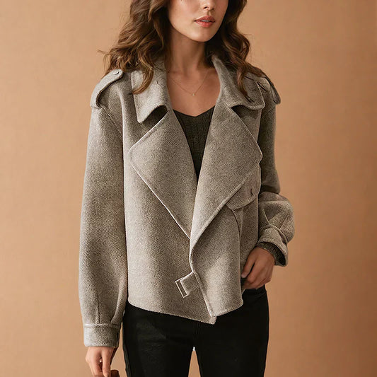 Wylda Jacket | Women’s Autumn Soft Lapel Short Jacket