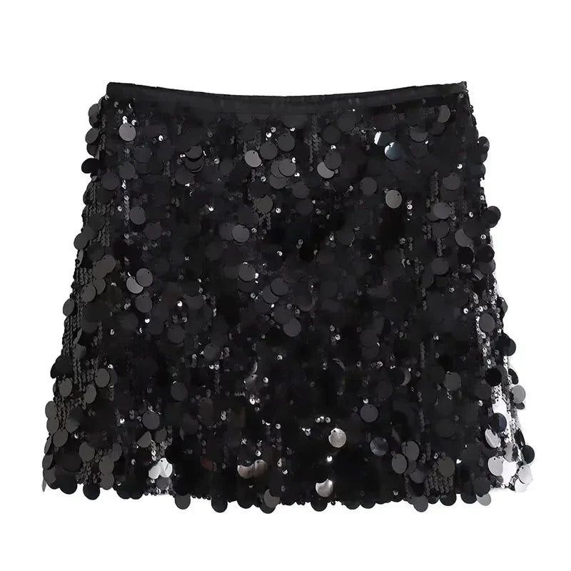 Lanie Skirt | Women's Short Glitter Skirt