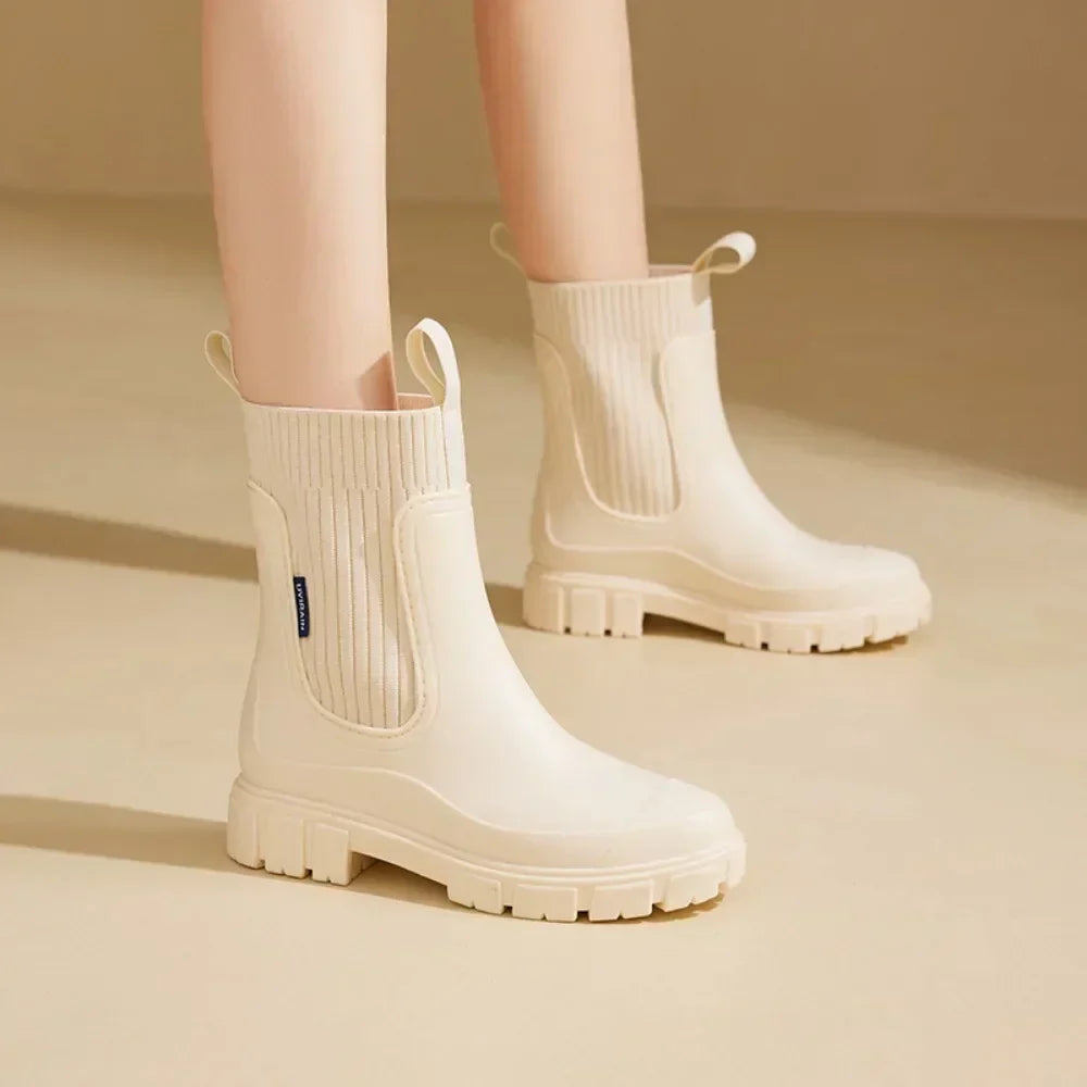 Ivory Winter Boots | Women’s Chelsea Boots