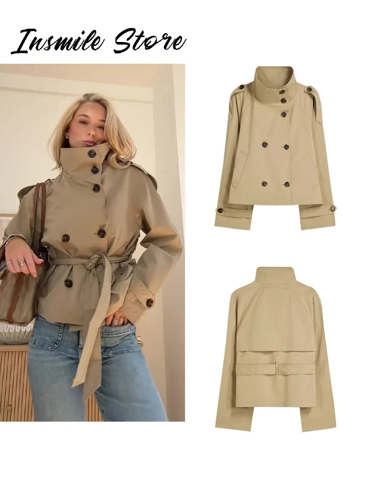 Genna Jacket | Women’s Winter Short Double-Breasted Jacket