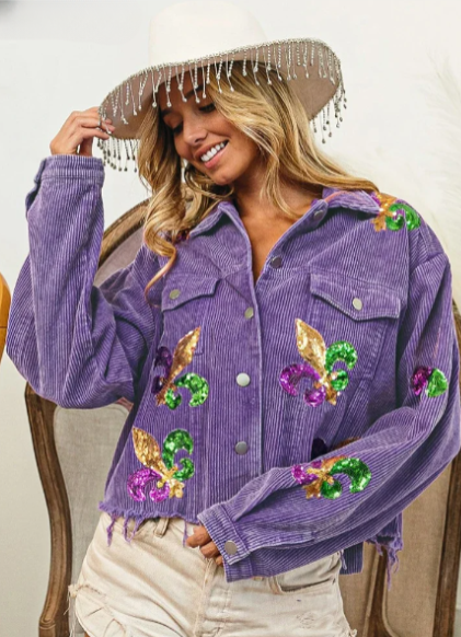 Wareen Jacket | Women’s Autumn Embroidered Corduroy Jacket