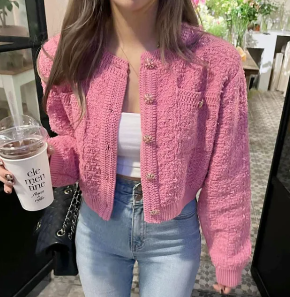 Wera Cardigan | Women’s Autumn Cropped Knitted Cardigan