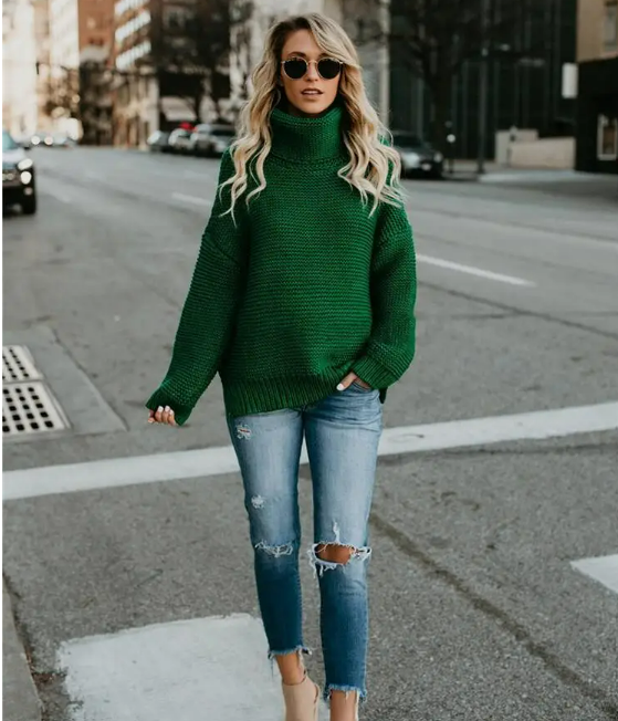 Wiyana Jumper | Women’s Autumn Turtleneck Knitted Jumper