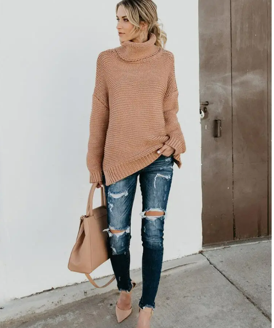 Wiyana Jumper | Women’s Autumn Turtleneck Knitted Jumper