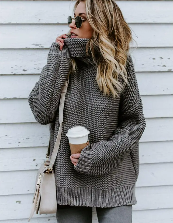 Wiyana Jumper | Women’s Autumn Turtleneck Knitted Jumper