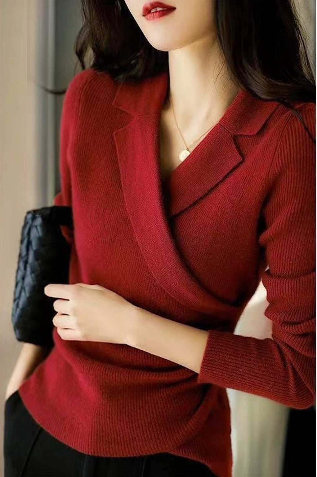 Yanina Jumper | Women’s Autumn Elegant Wrap Knitted Jumper