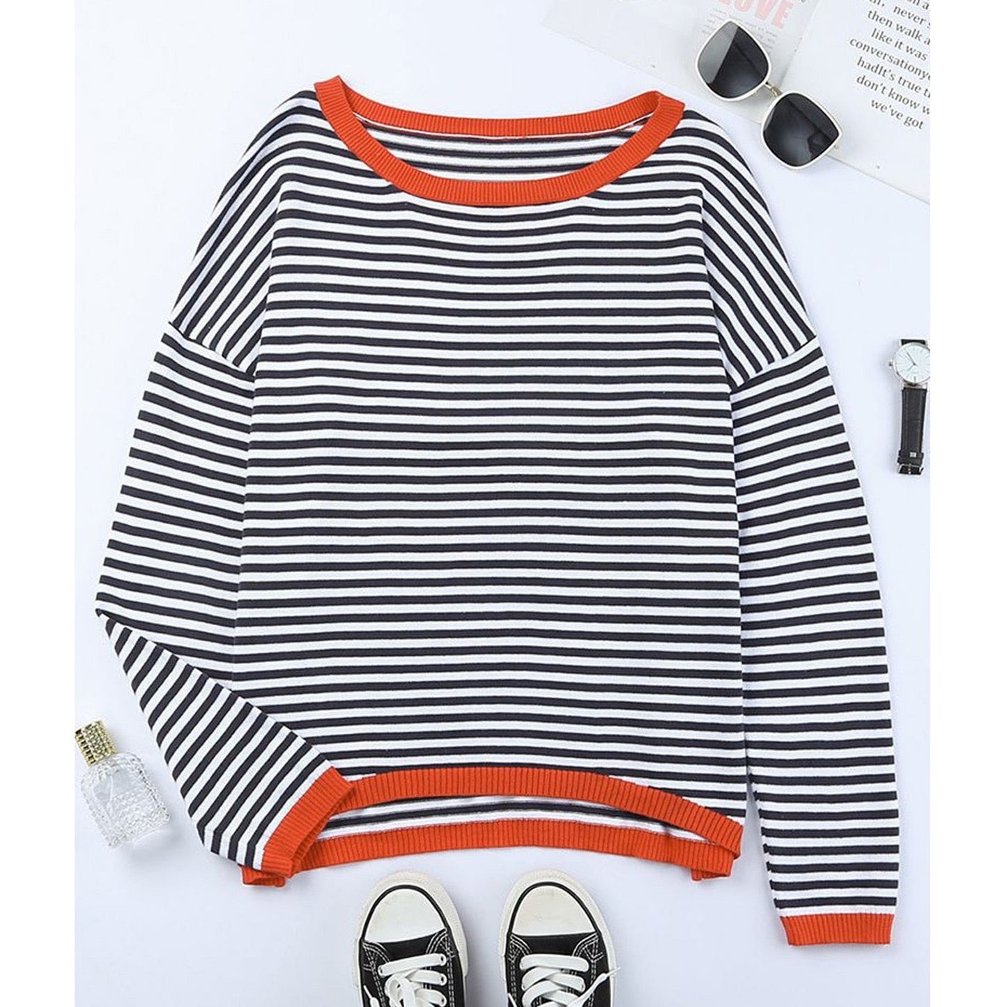 Vianna Jumper | Autumn Striped Casual Knit Jumper