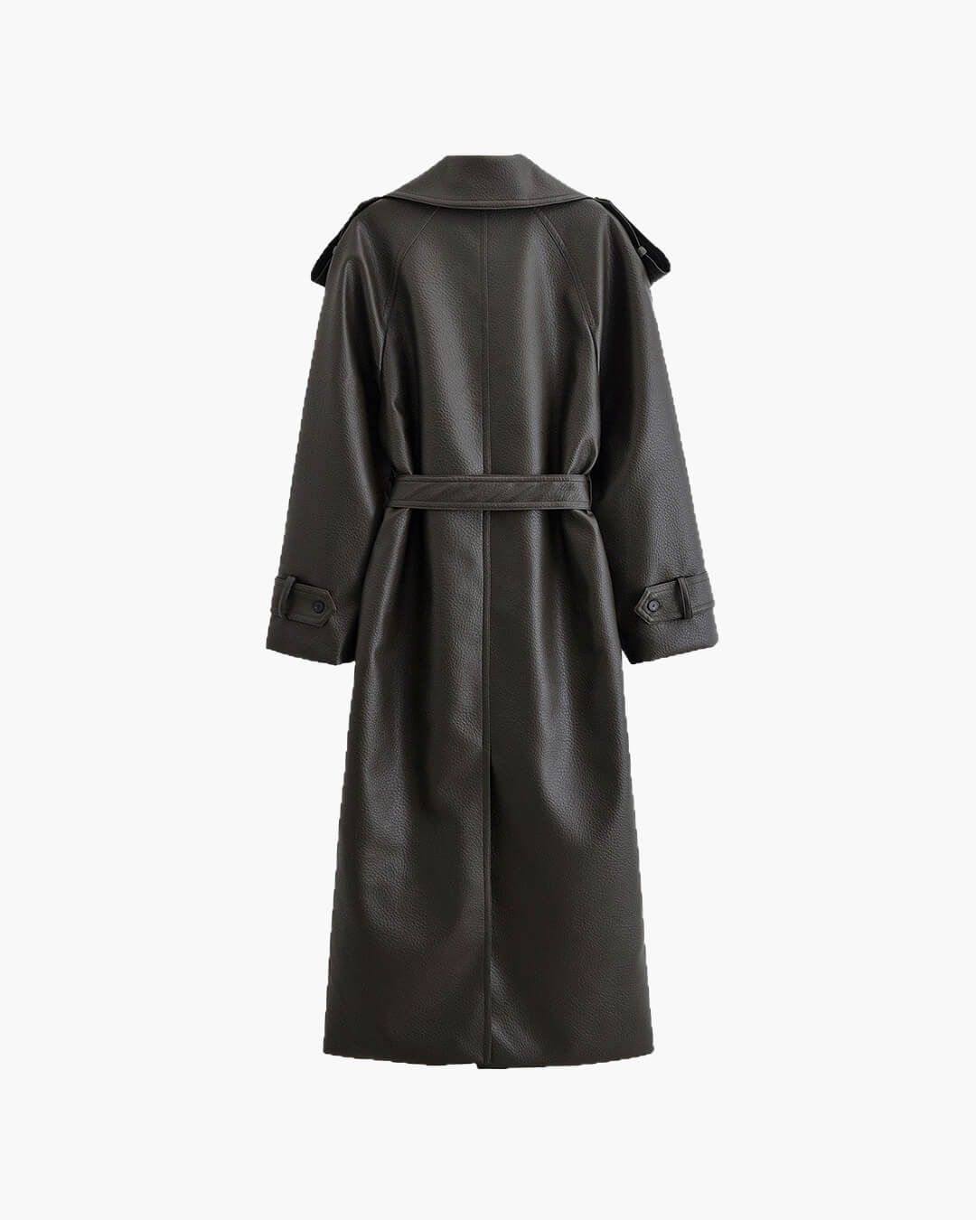 Haelyn Trench Coat | Women’s Winter Belted Leather Trench Coat