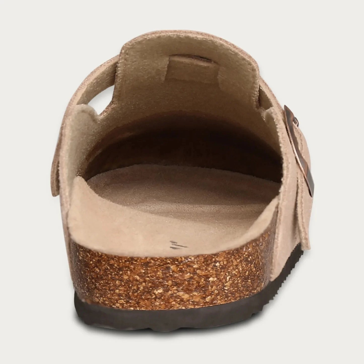 Vaida Slippers | Suede Slip-On Mules with Cork Sole for Men