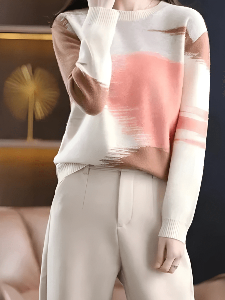 Yanira Jumper | Women’s Autumn Abstract Knitted Jumper